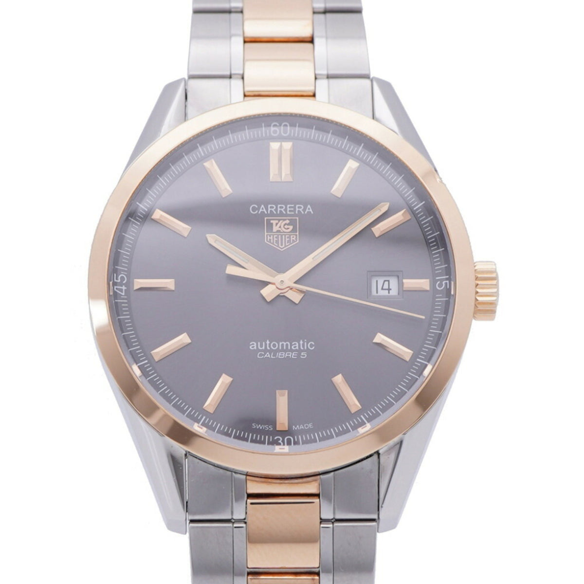 Gebrauchte TAG Heuer Carrera Caliper 5 WV215F 18KGP/SS Automatikuhr Grau 0173TAG HEUER Herren 