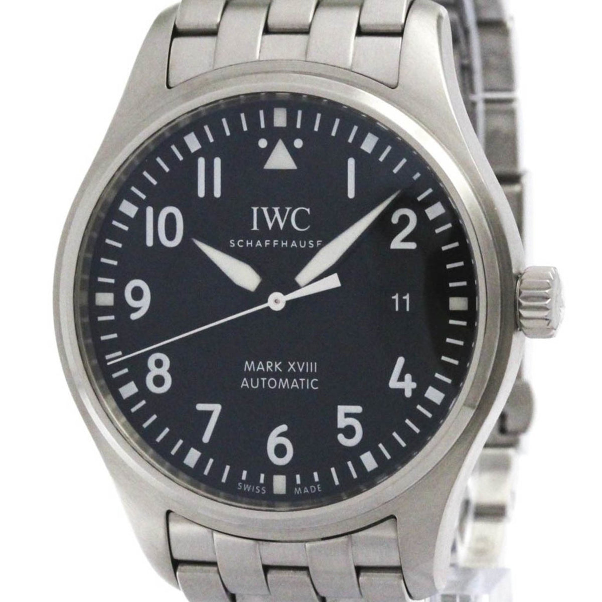 Pre-Owned IWC Pilot Watch Automatic Stainless Steel Men's Sports Watch IW327011