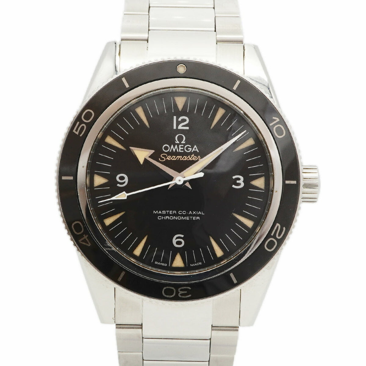 Pre-Owned Omega Seamaster 233.30.41.21.01.001 Black Dial Men's Watch