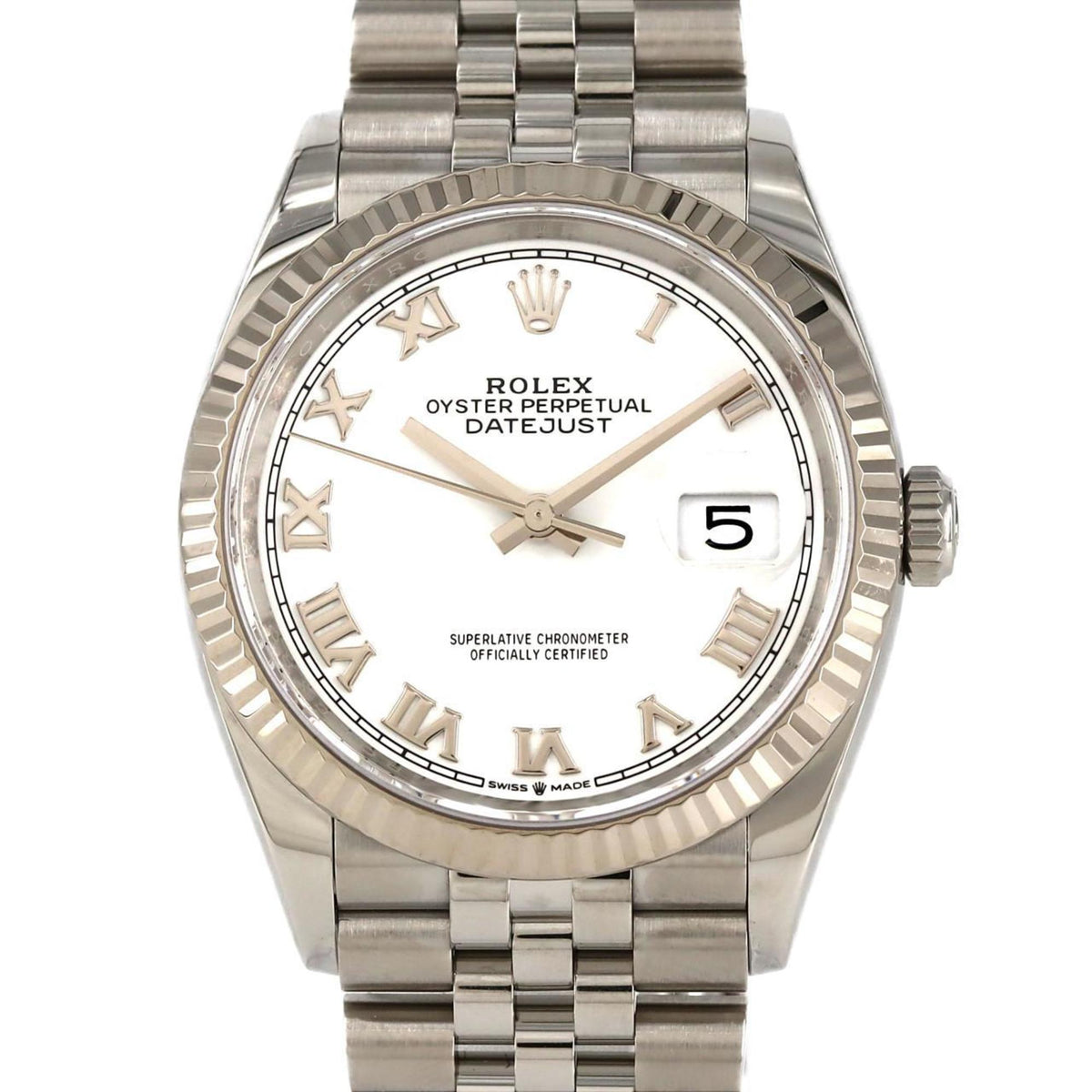 Pre-Owned Rolex Datejust 126234 SSxWG Automatic Watch, Random Number