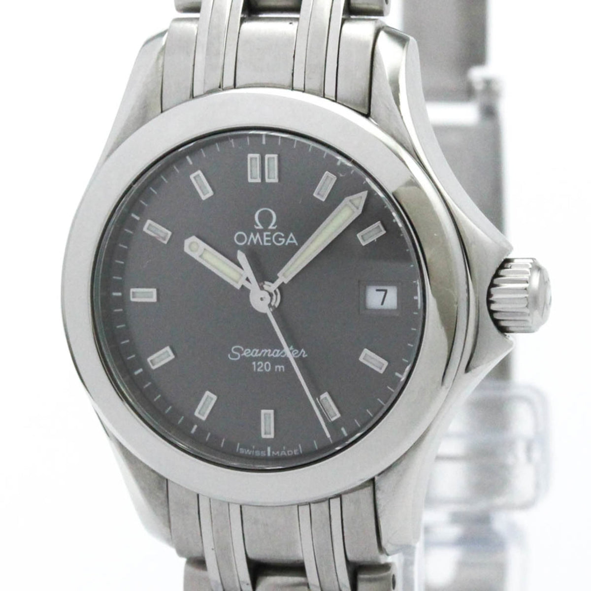 Pre-Owned OMEGA Seamaster 120M Steel Quartz Ladies Watch 2581.43 Polished
