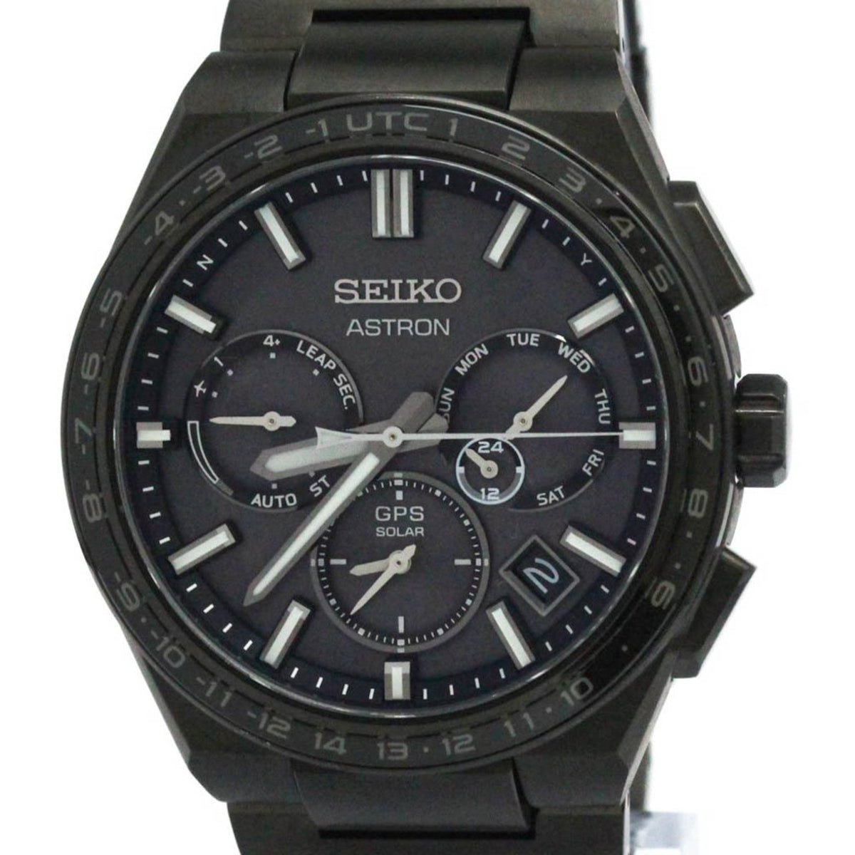 Montre GPS solaire SEIKO Astron en titane et céramique pour homme, d'occasion, SBXC147 (5X53-0BR0) 