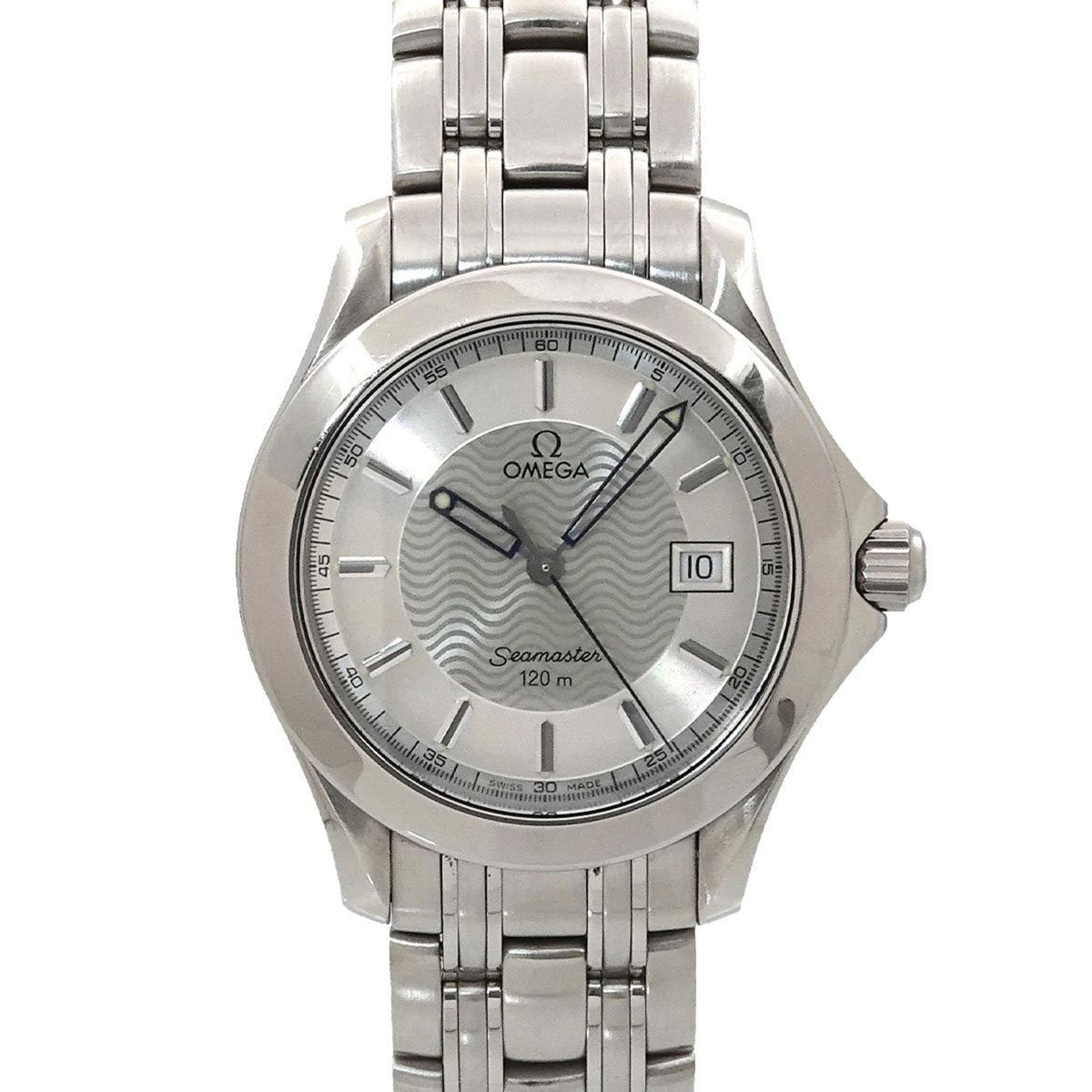 Pre-Owned OMEGA Seamaster 120 2511 31 Men's Watch with Date, Silver Quartz Movement