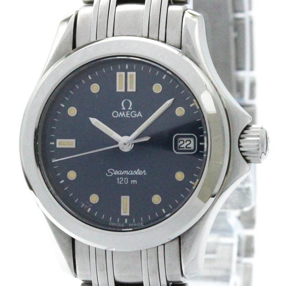 Pre-Owned Polished OMEGA Seamaster 120M Steel Quartz Ladies Watch 2581.80 BF572348