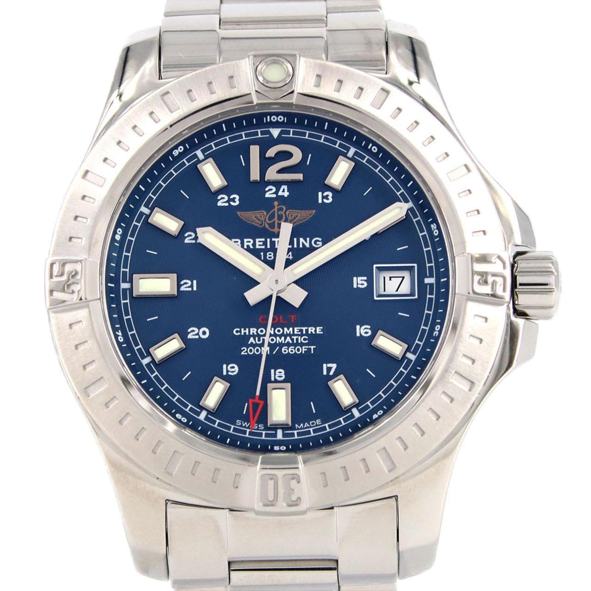 Montre-bracelet Breitling Colt Automatic 41 A17313 A169C34PCS SS d'occasion 