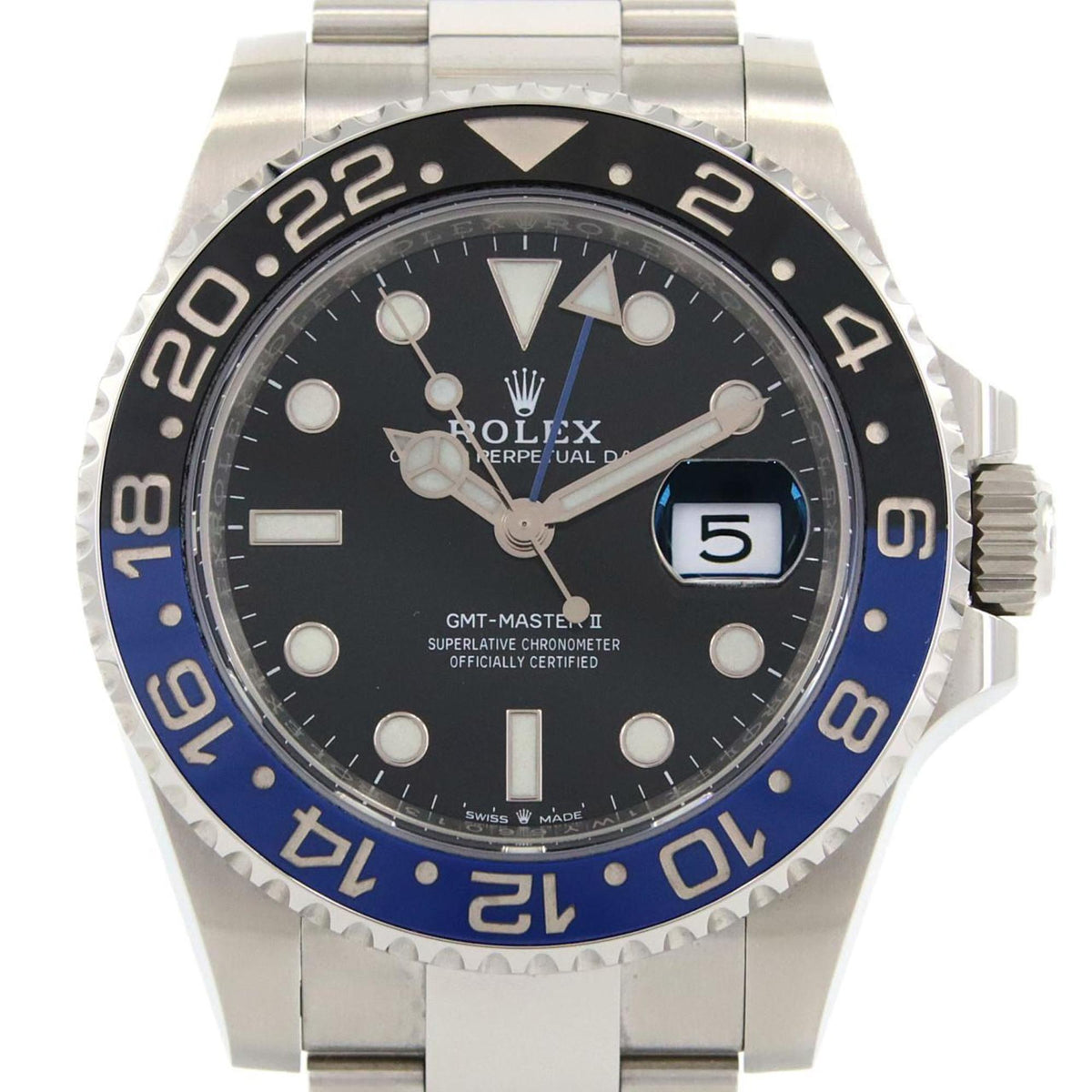Pre-Owned Rolex GMT-Master 126710BLNR?3 Stainless Steel Automatic Wristwatch Random Number