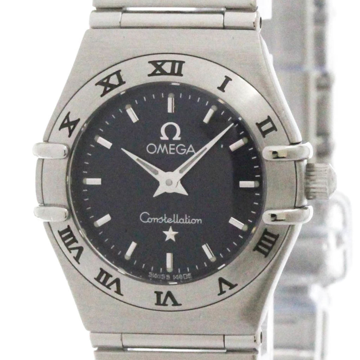 Pre-Owned OMEGA Constellation Steel Quartz Ladies Watch 1562.40 Polished
