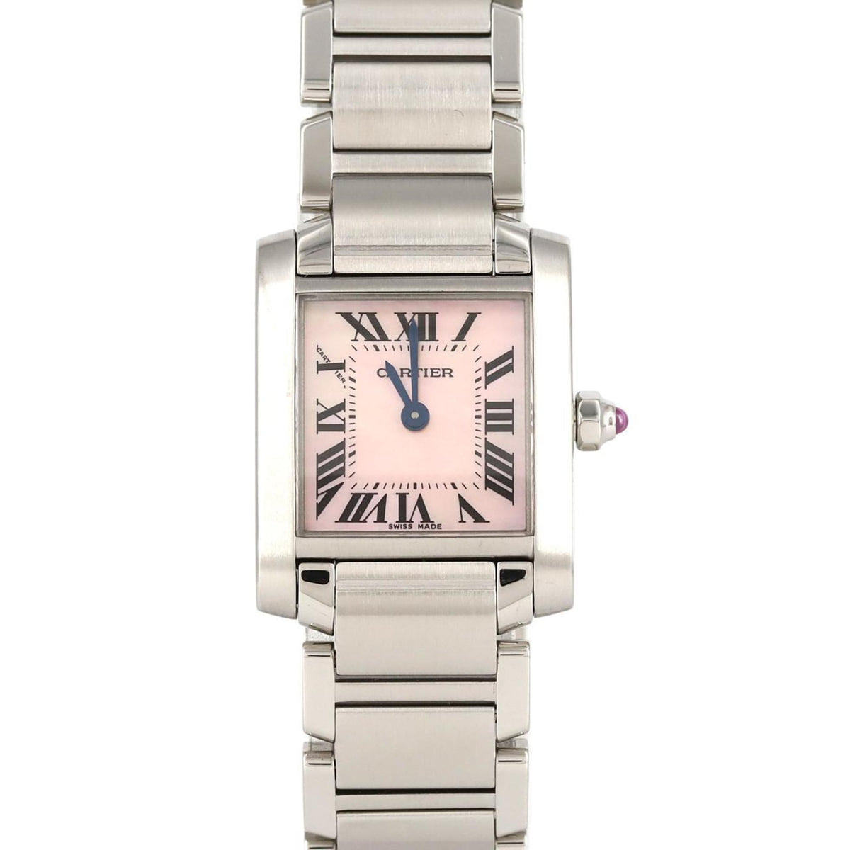 Montre-bracelet à quartz Cartier Tank Francaise SM W51028Q3 SS d'occasion 