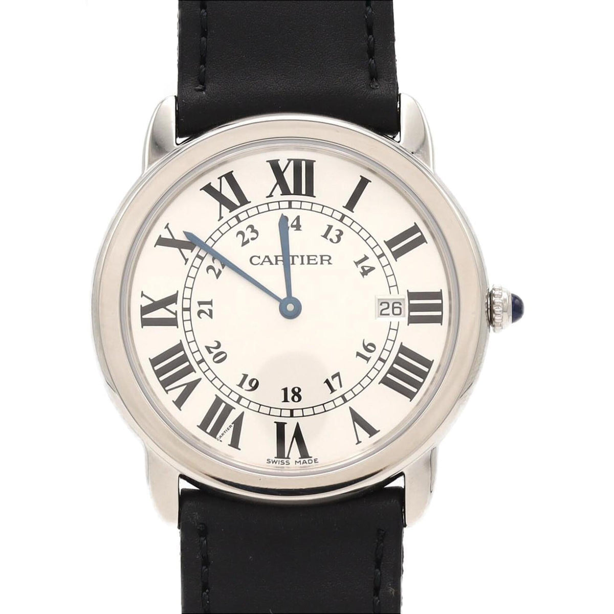 Pre-Owned Cartier Ronde Solo LM W6700255 SS Quartz Watch