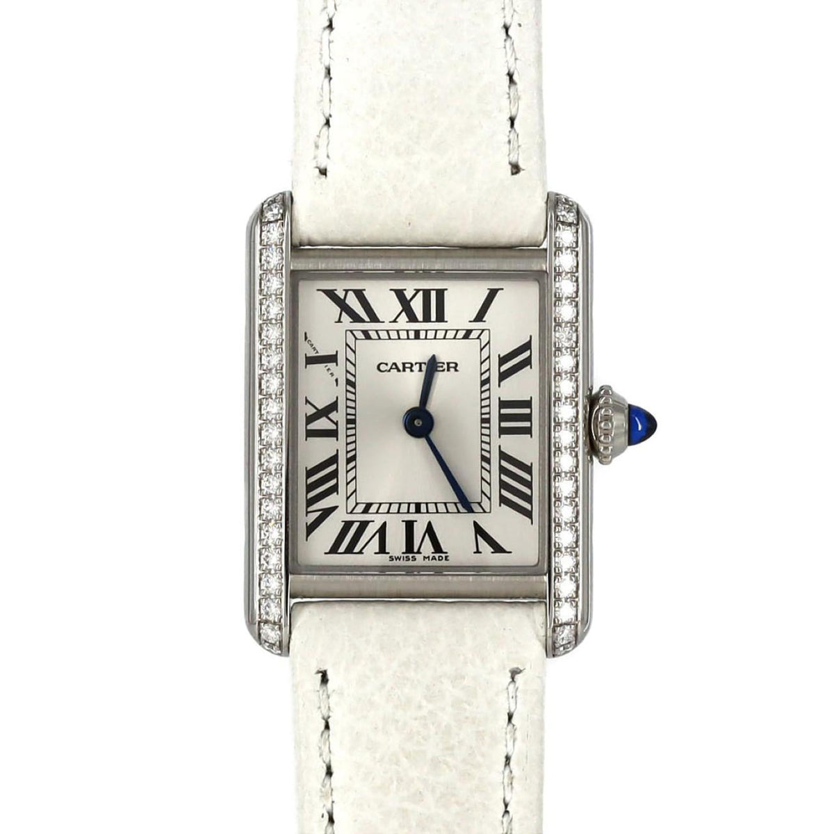Pre-Owned Cartier Tank Must SM D W4TA0016 Stainless Steel Quartz Watch