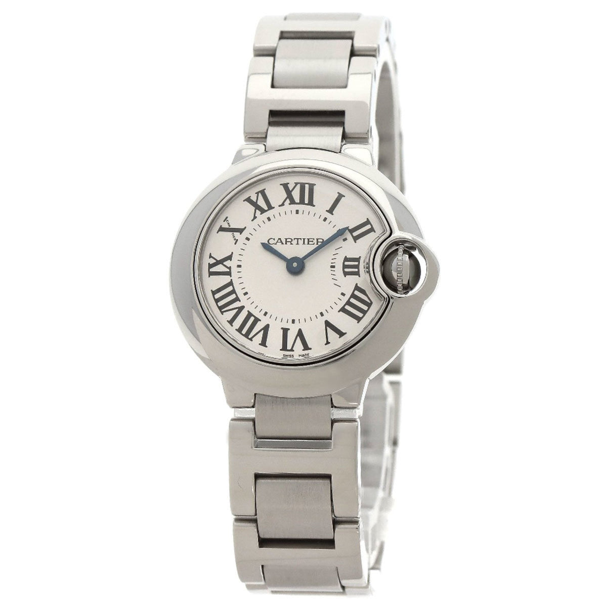Pre-Owned Cartier W69010Z4 Ballon Bleu 28mm Stainless Steel Watch for Women