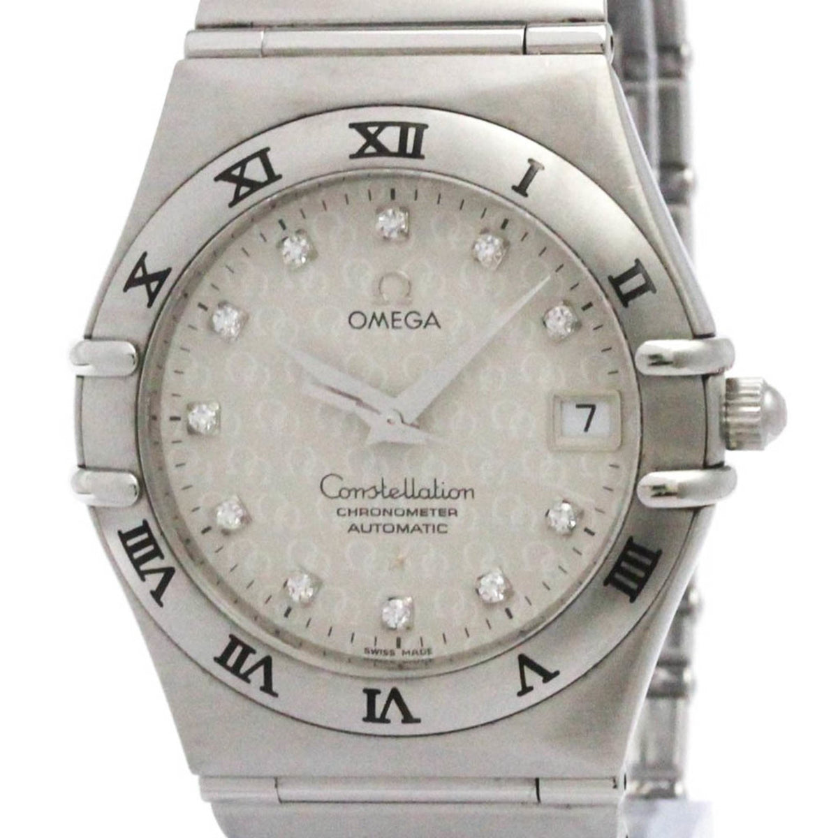 Pre-Owned OMEGA Constellation 50th Anniversary Diamond Watch 1504.35 Polished