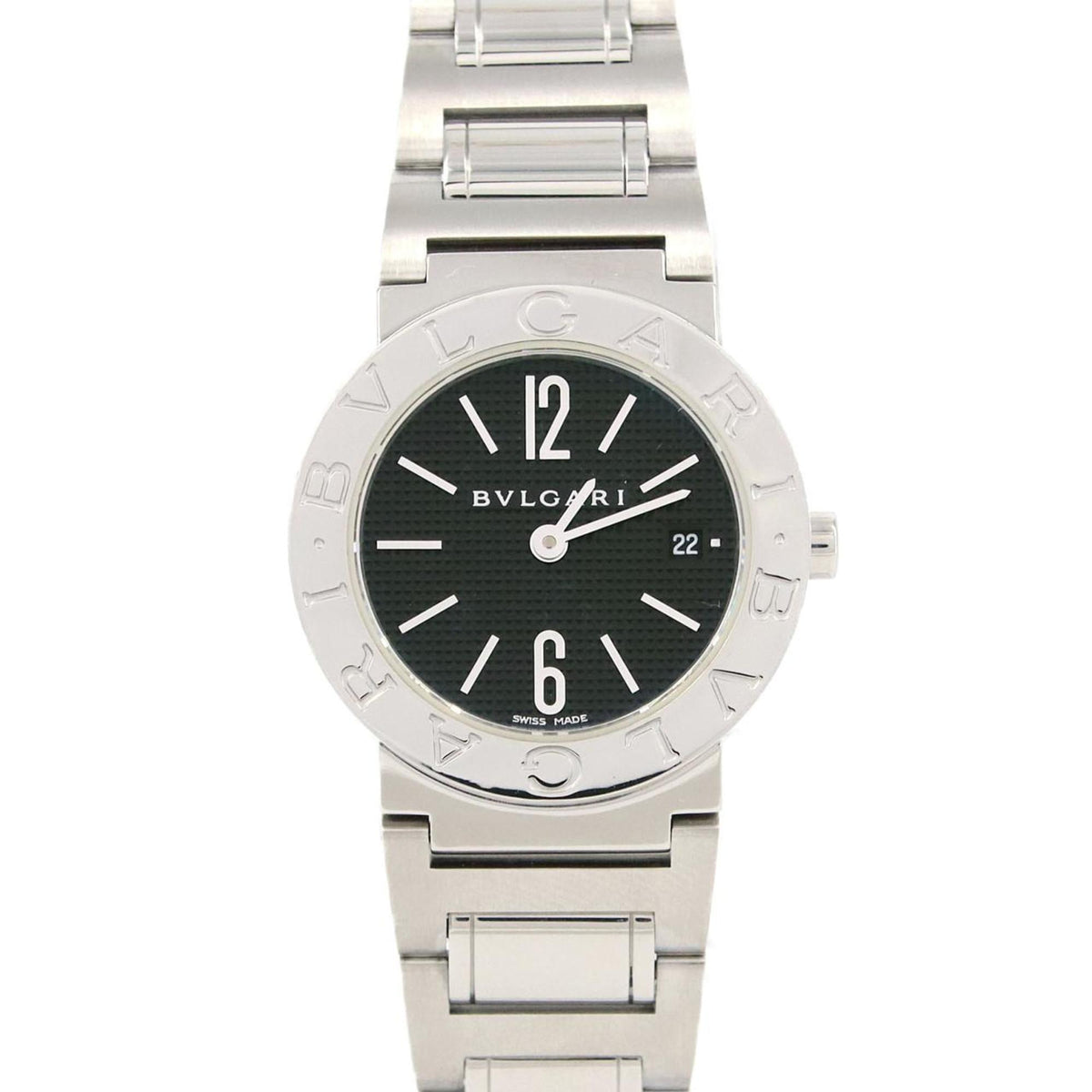 Montre-bracelet à quartz Bvlgari BB26SS BBL26S BB26BSSD SS d'occasion 