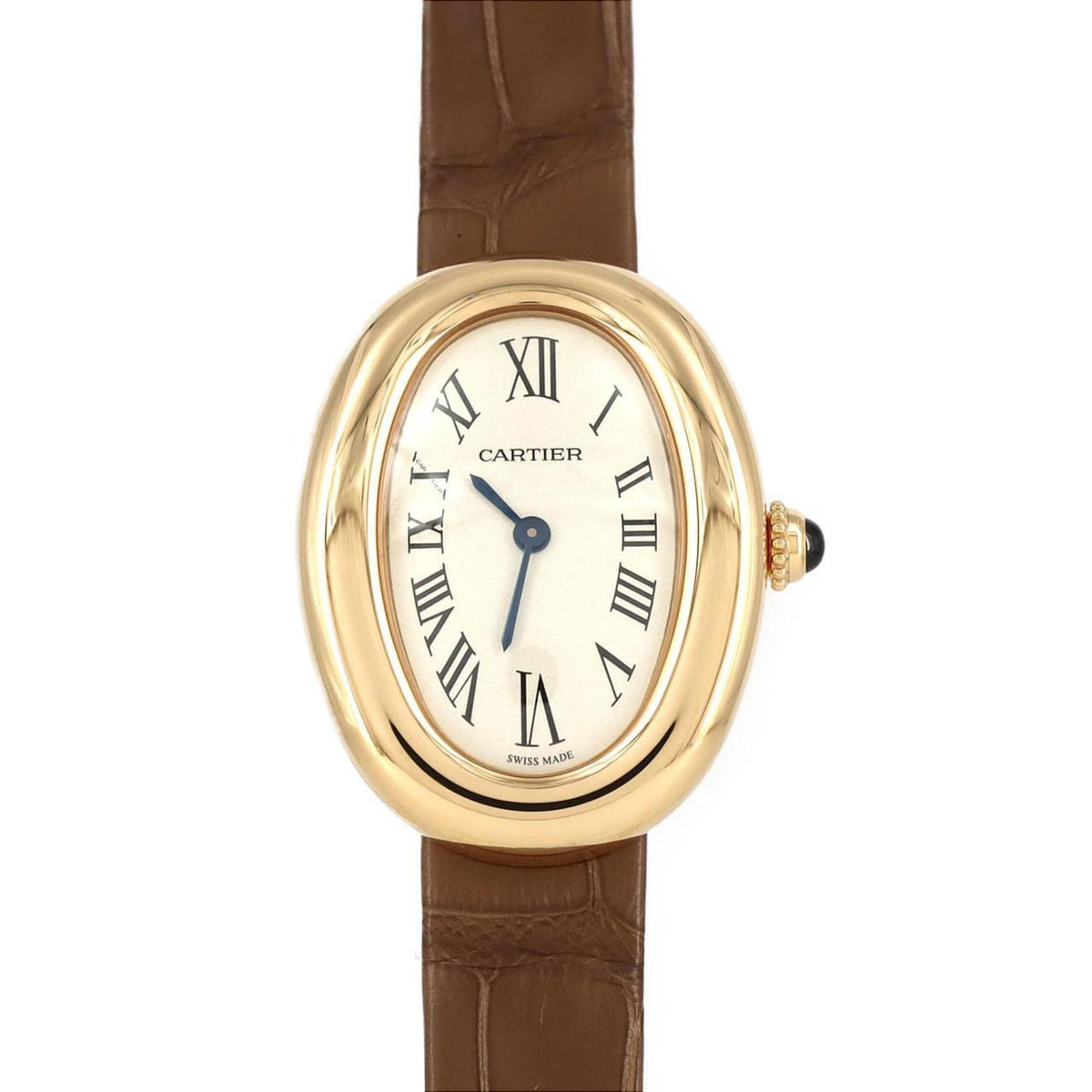 Pre-Owned Cartier Baignoire SM YG WGBA0007 Quartz Watch