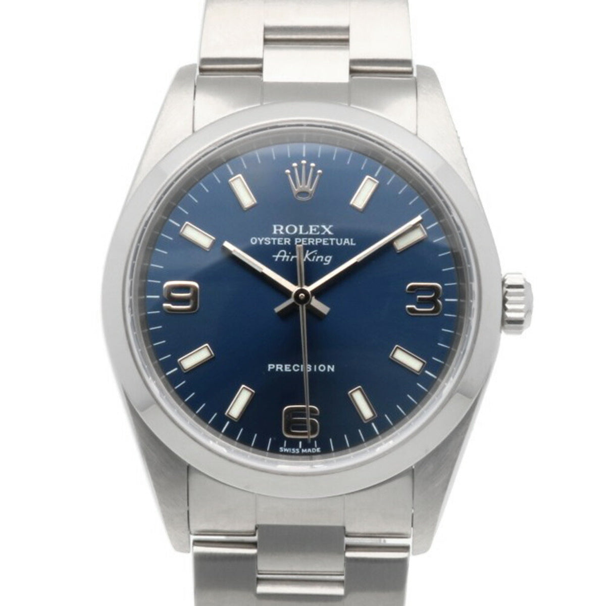 Pre-Owned Rolex Air-King Oyster Perpetual Watch, Stainless Steel, 14000M Automatic, Men's, K Serial, 2001 Model, Overhauled