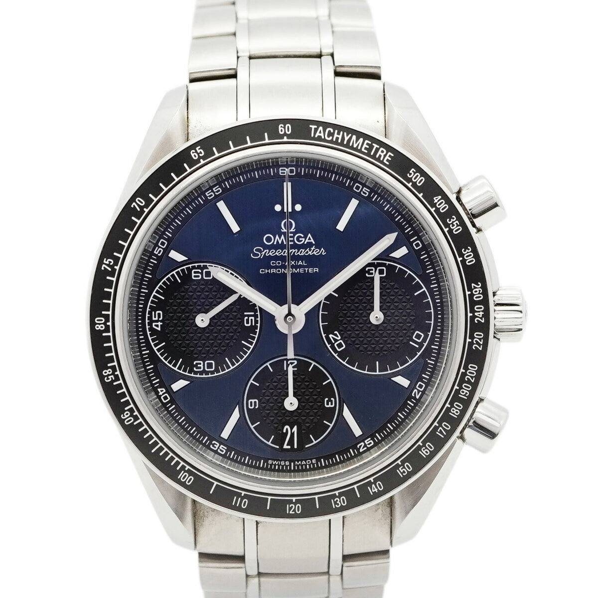 Pre-Owned Omega Speedmaster 326.30.40.50.03.001 Blue Dial Men's Watch