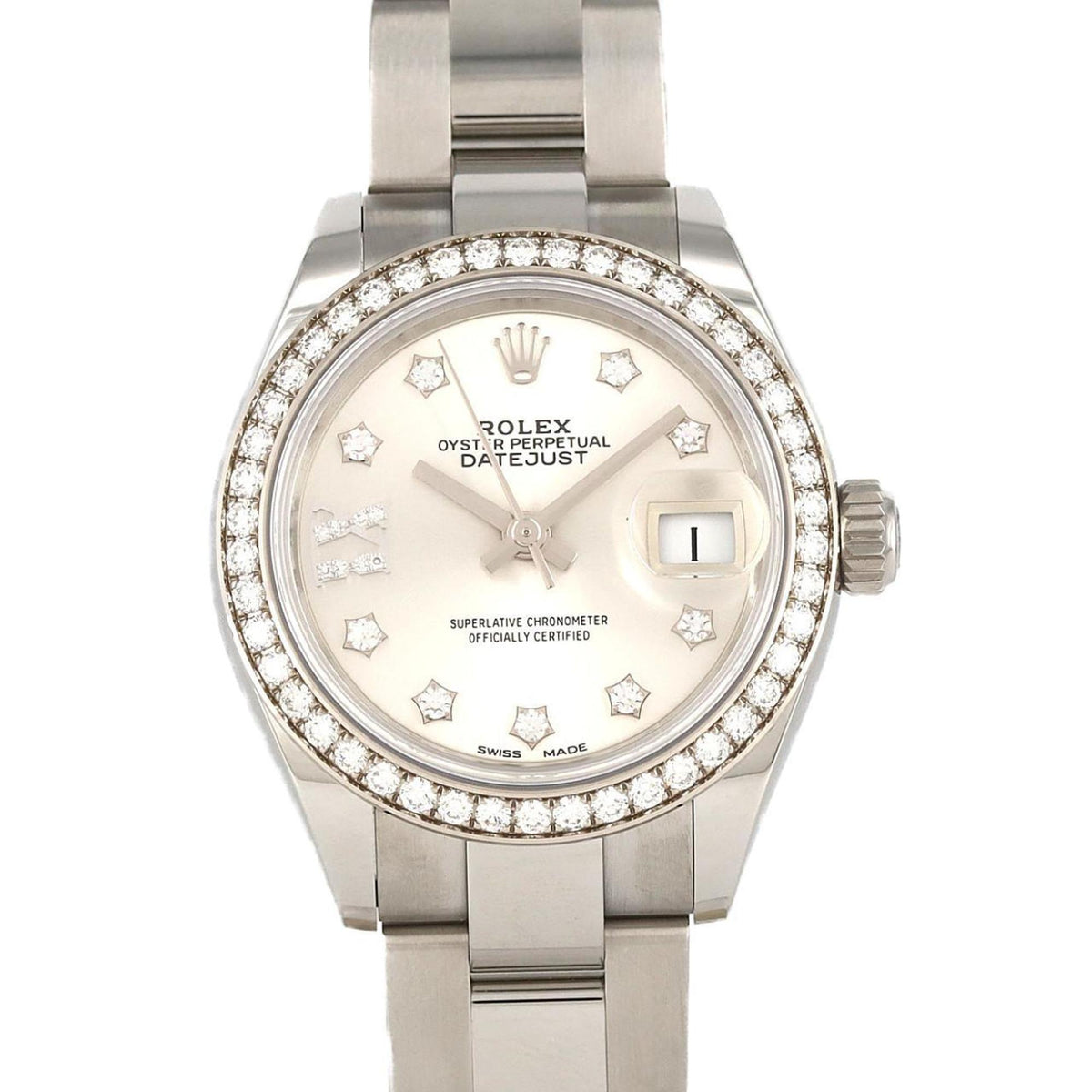 Pre-Owned Rolex Datejust 279384RBR?3 SSxWG Automatic Wristwatch Random Number