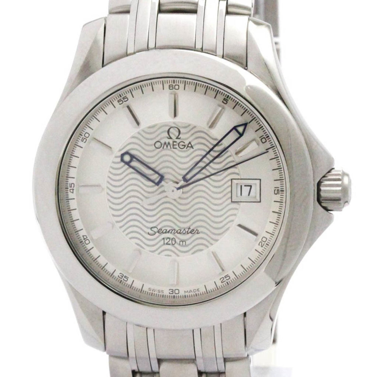 Pre-Owned OMEGA Seamaster 120M Stainless Steel Quartz Mens Watch 2511.31 Polished