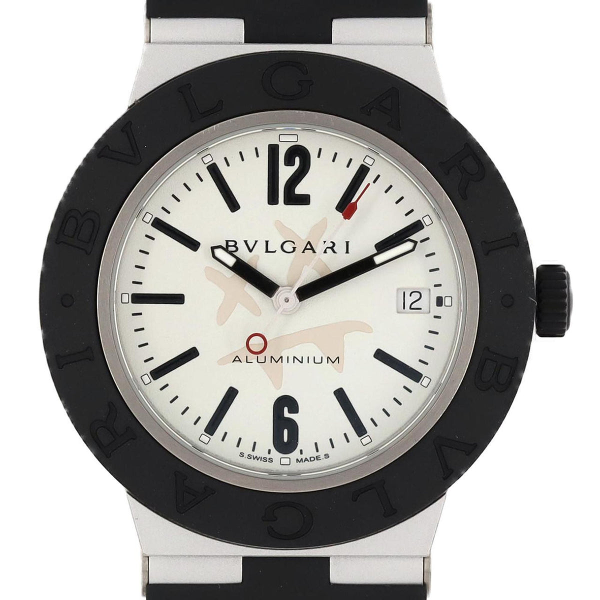 Pre-Owned BVLGARI ALUMINUM STEVE AOKI LIMITED BB40AT SAP103539 Aluminium Wristwatch Automatic