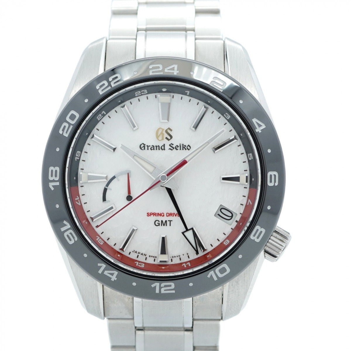 Pre-Owned Seiko Grand 9R66-0BB0 White Dial Men's Watch