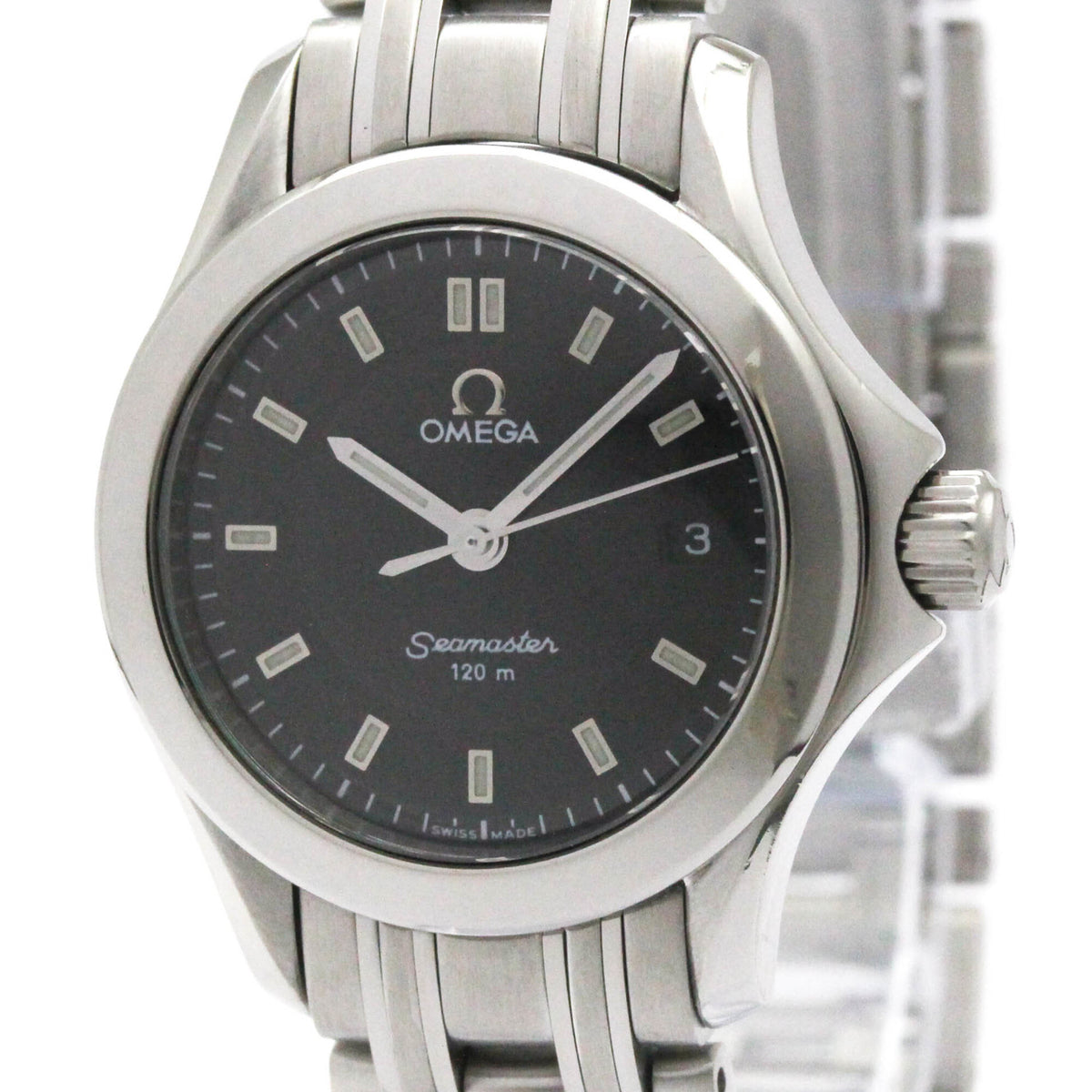 Pre-Owned OMEGA Seamaster 120M Steel Quartz Ladies Watch 2581.52 Polished