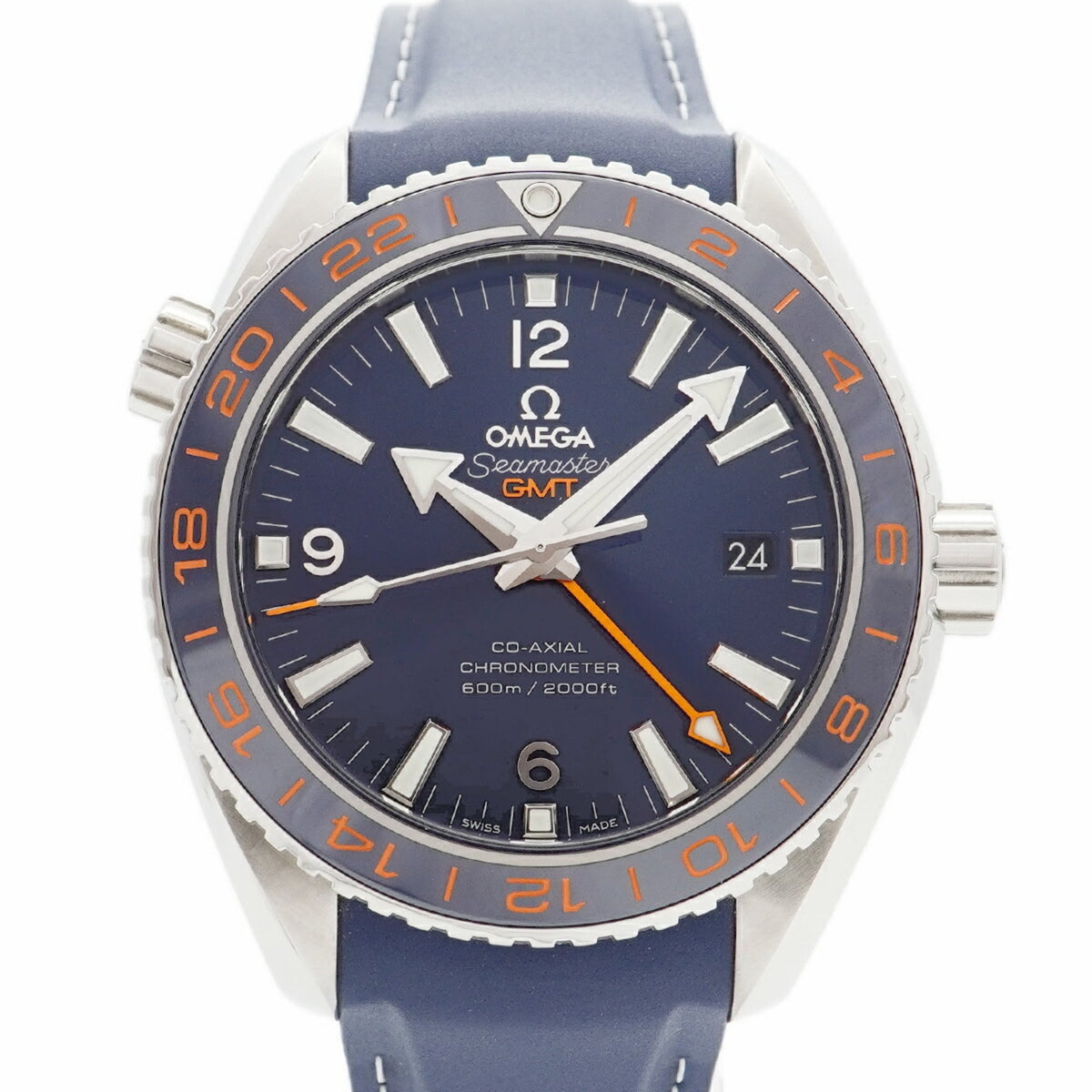 Pre-Owned Omega Seamaster Planet Ocean 232.32.44.22.03.001 Navy Dial Men's Watch