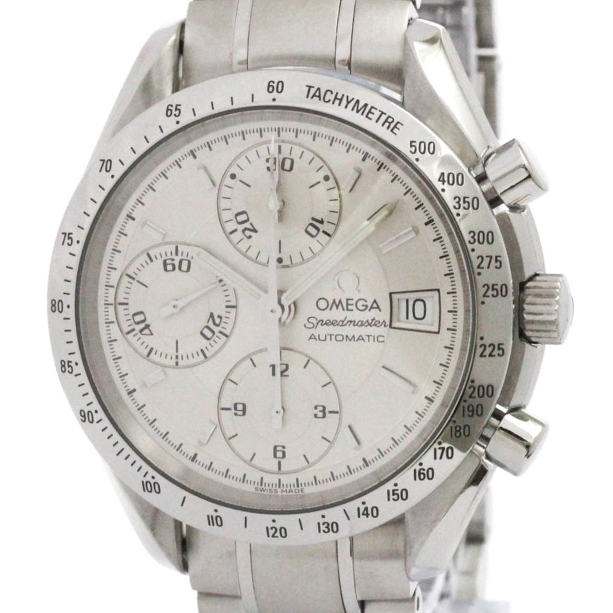 Pre-Owned OMEGA Speedmaster Date Steel Automatic Mens Watch 3513.30 Polished