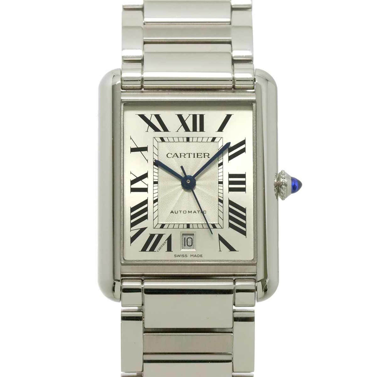 Pre-Owned Cartier Tank Must XL WSTA0053 Men's Watch, Date, Silver, Automatic Movement