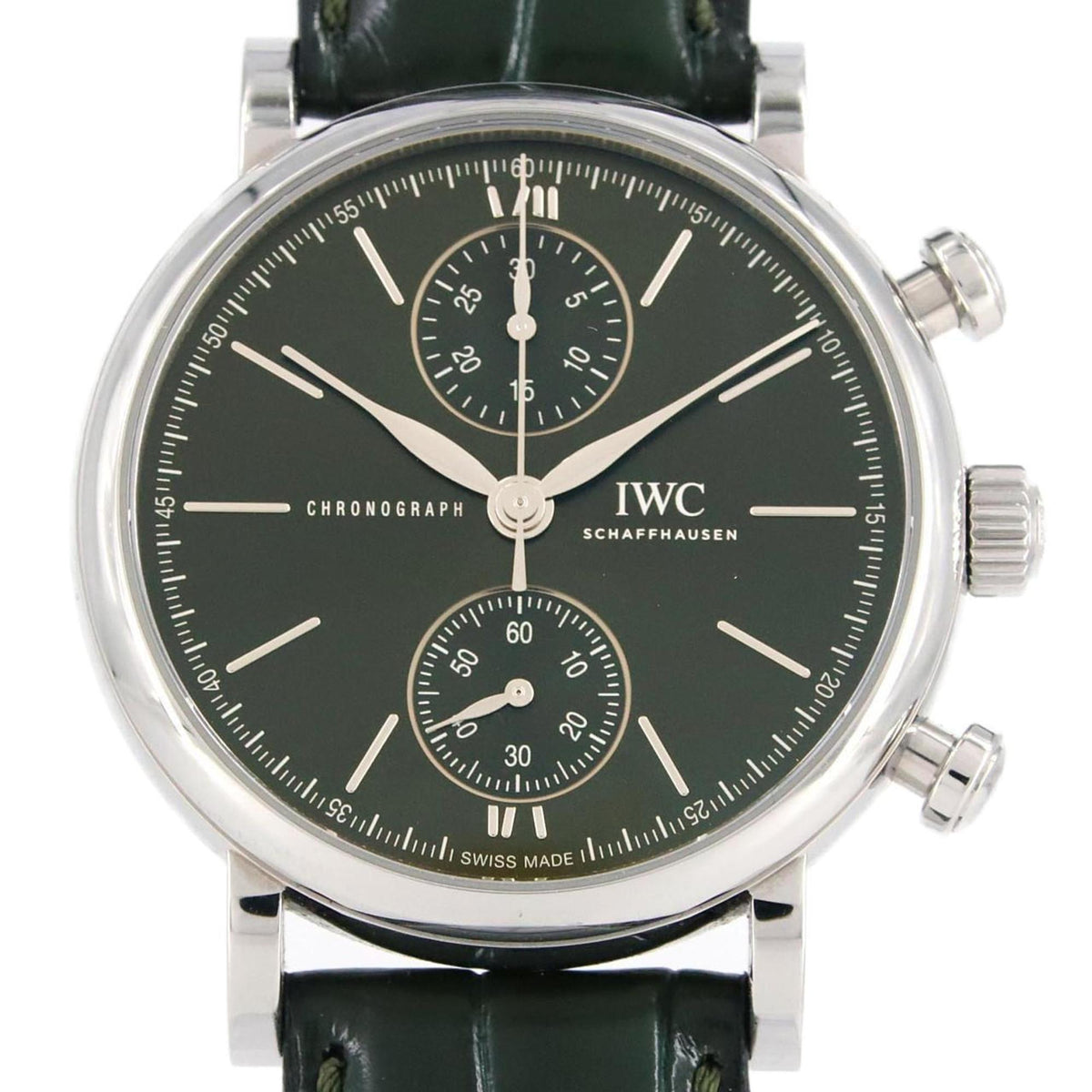 Montre-bracelet automatique IWC Portofino Chronograph IW391405 SS d'occasion 