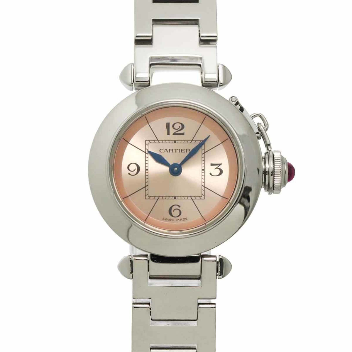 Pre-Owned Cartier Miss Pasha W3140008 Women's Watch Pink Quartz