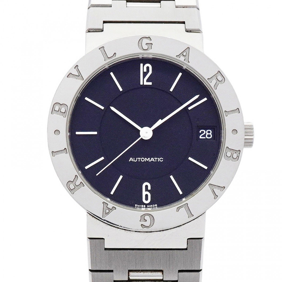 Pre-Owned Bvlgari BB33SS Black Dial Men's Watch