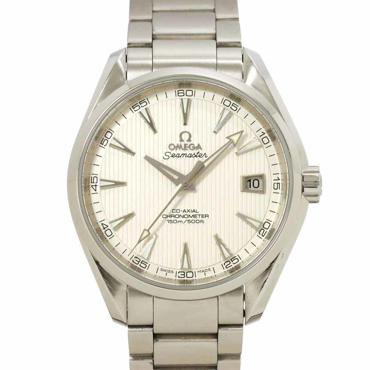 Pre-Owned OMEGA Seamaster Aqua Terra Co-Axial 231 10 42 21 02 001 Men's Watch Date Silver Automatic