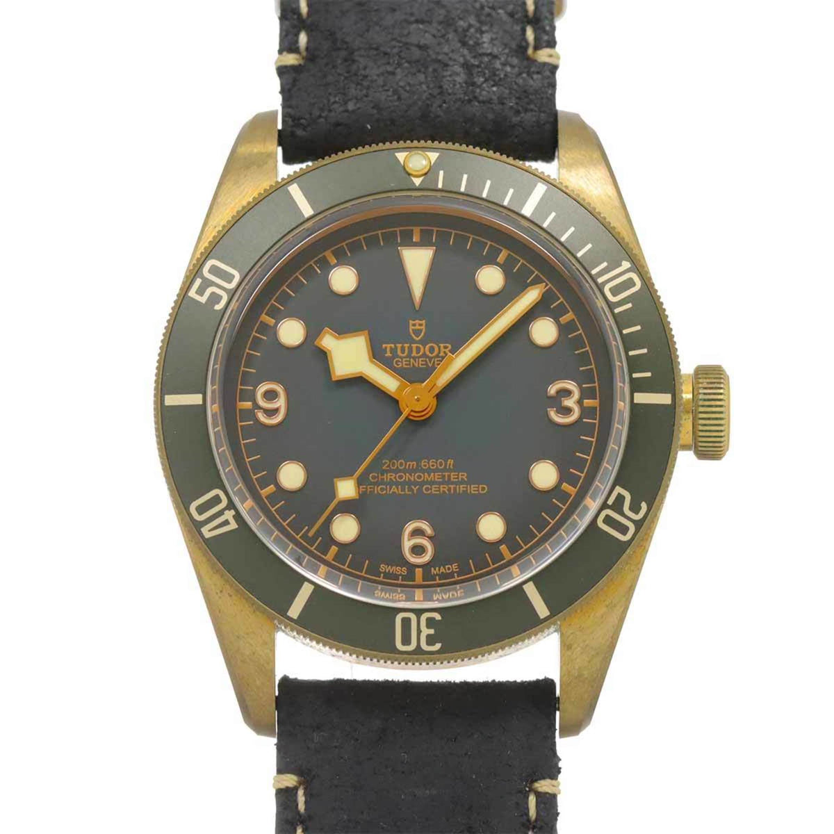Pre-Owned Tudor Heritage Black Bay Bronze 79250BA Men's Watch, Gray, Automatic,