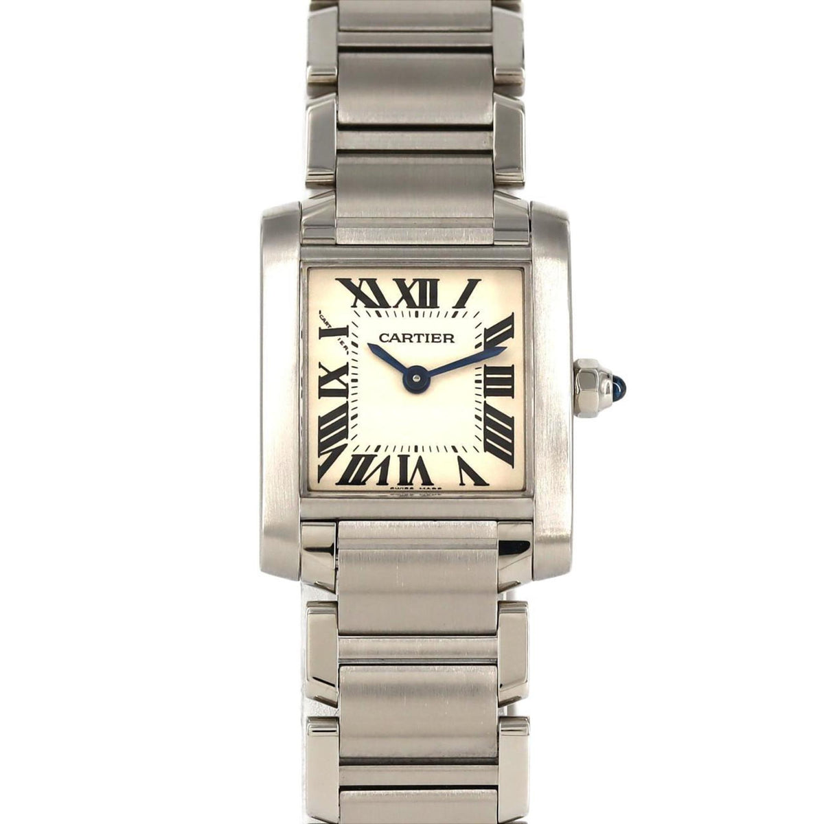 Montre-bracelet à quartz Cartier Tank Francaise SM W51008Q3 SS d'occasion 