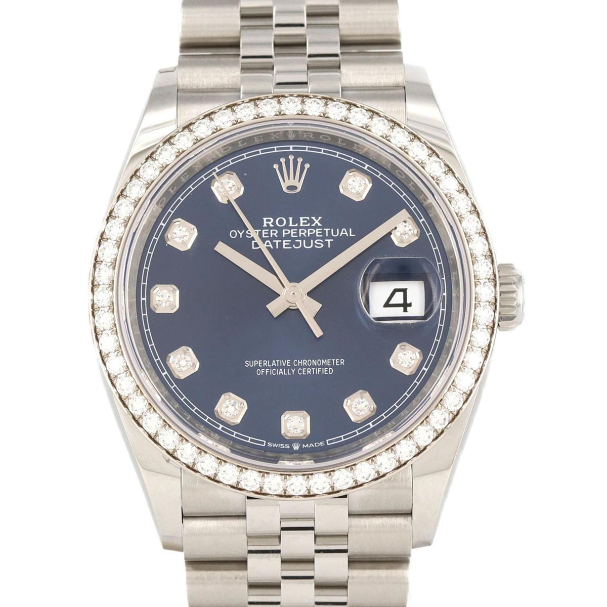 Pre-Owned Rolex Datejust 126284RBR SSxWG Automatic Watch, Random Number