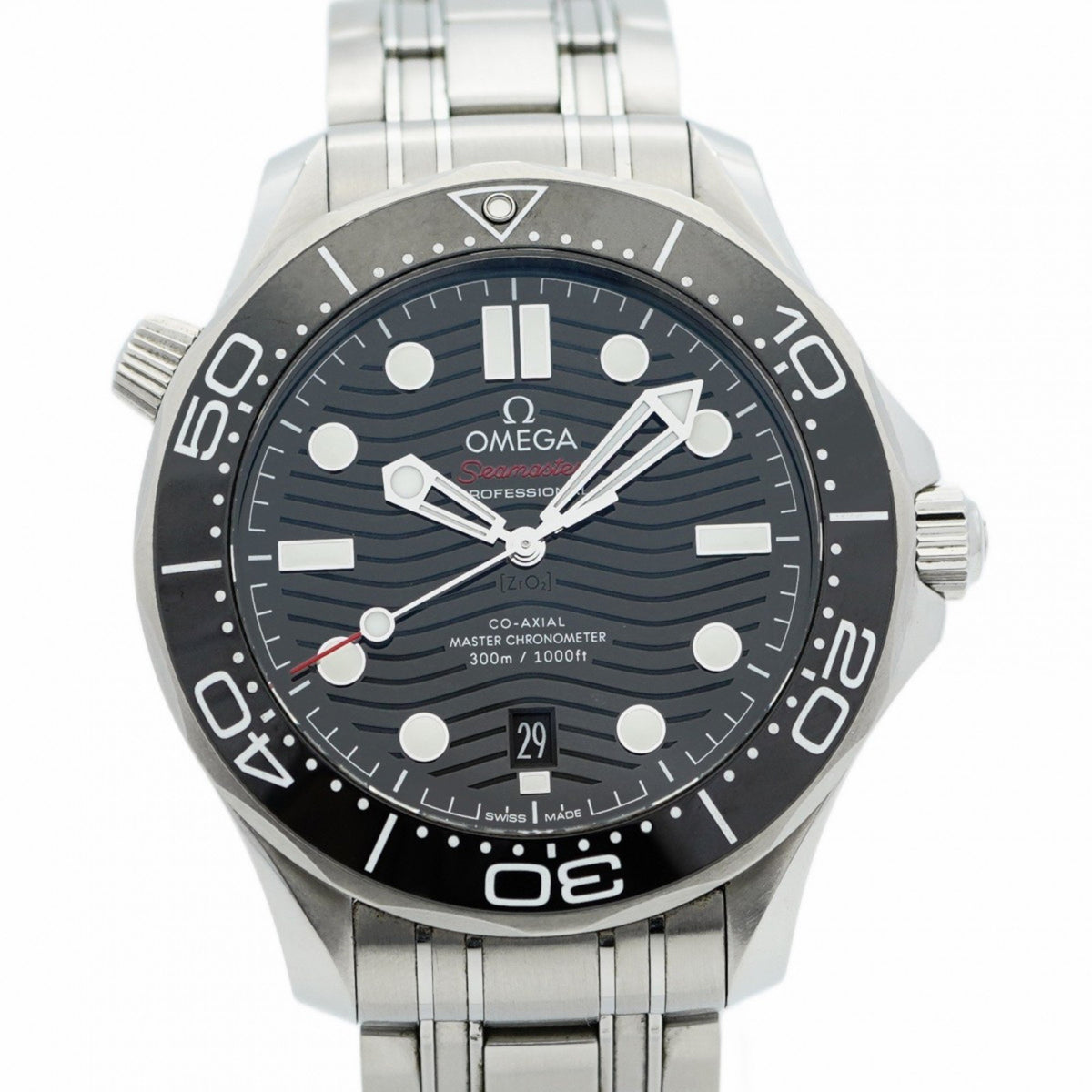 Pre-Owned Omega Seamaster 210.30.42.20.01.001 Black Dial Men's Watch