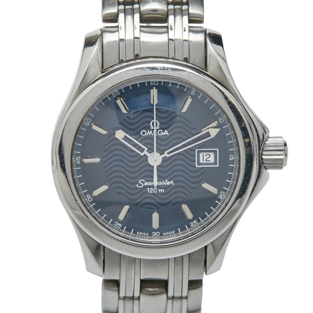 Pre-Owned Omega Seamaster Watch 6501 827 Quartz Blue Dial Stainless Steel Women's OMEGA