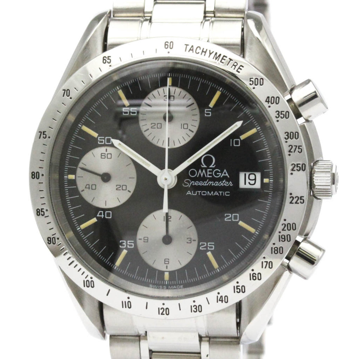 Pre-Owned OMEGA Speedmaster Date Steel Automatic Mens Watch 3511.50 Polished
