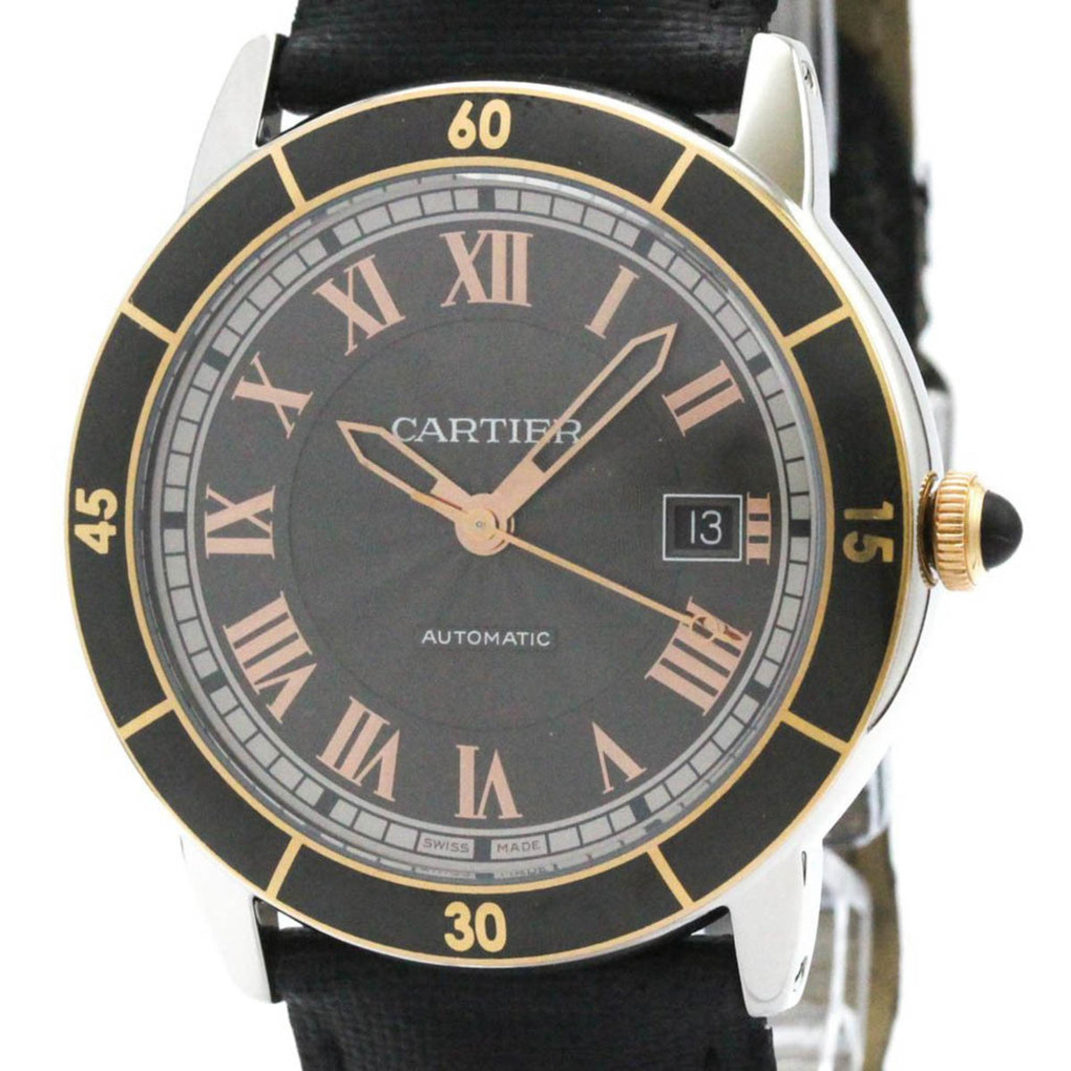 Pre-Owned CARTIER Ronde Croisiere De Cartier Steel Automatic Mens Watch W2RN0005 BF578780