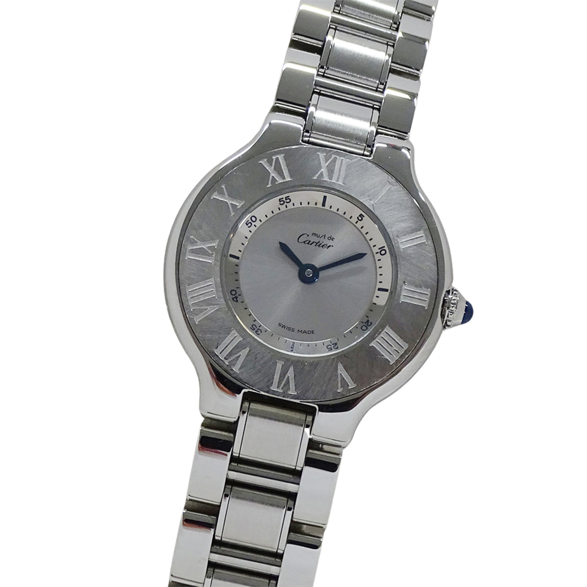 Pre-Owned Cartier Must 21 Vantianne SM Quartz Watch for Women, Stainless Steel, W10109T2, Polished Silver