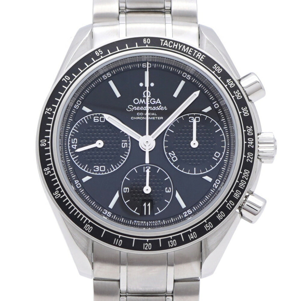 Pre-Owned Like New Omega Speedmaster Racing 326.30.40.50.01.001 Automatic Watch with Stainless Steel and Black Dial 0225OMEGA Men's