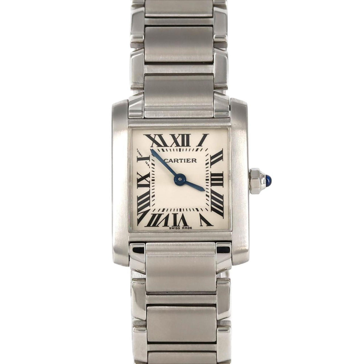 Montre-bracelet à quartz Cartier Tank Francaise SM W51008Q3 SS d'occasion 