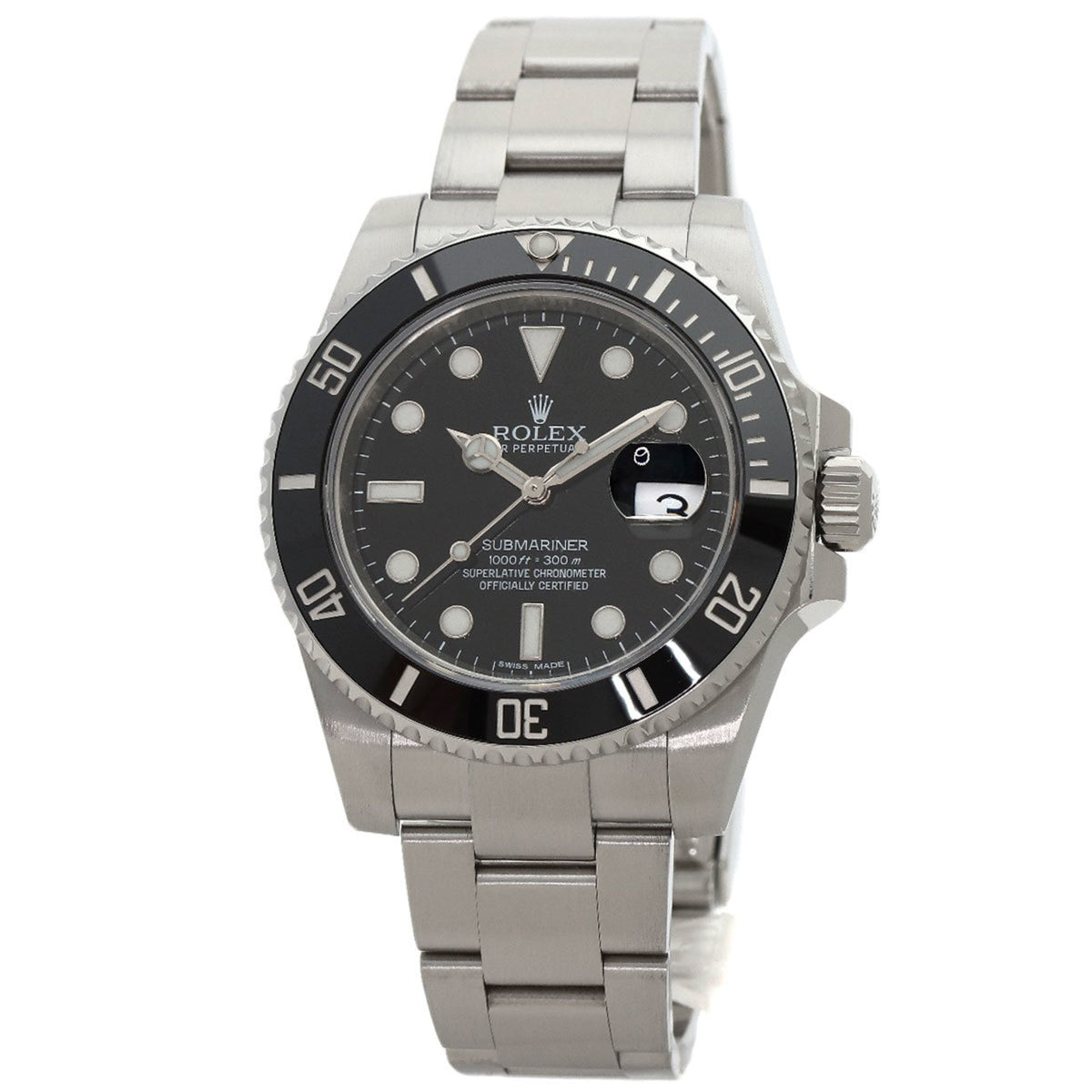 Montre Rolex Submariner d'occasion 116610LN en acier inoxydable pour homme 