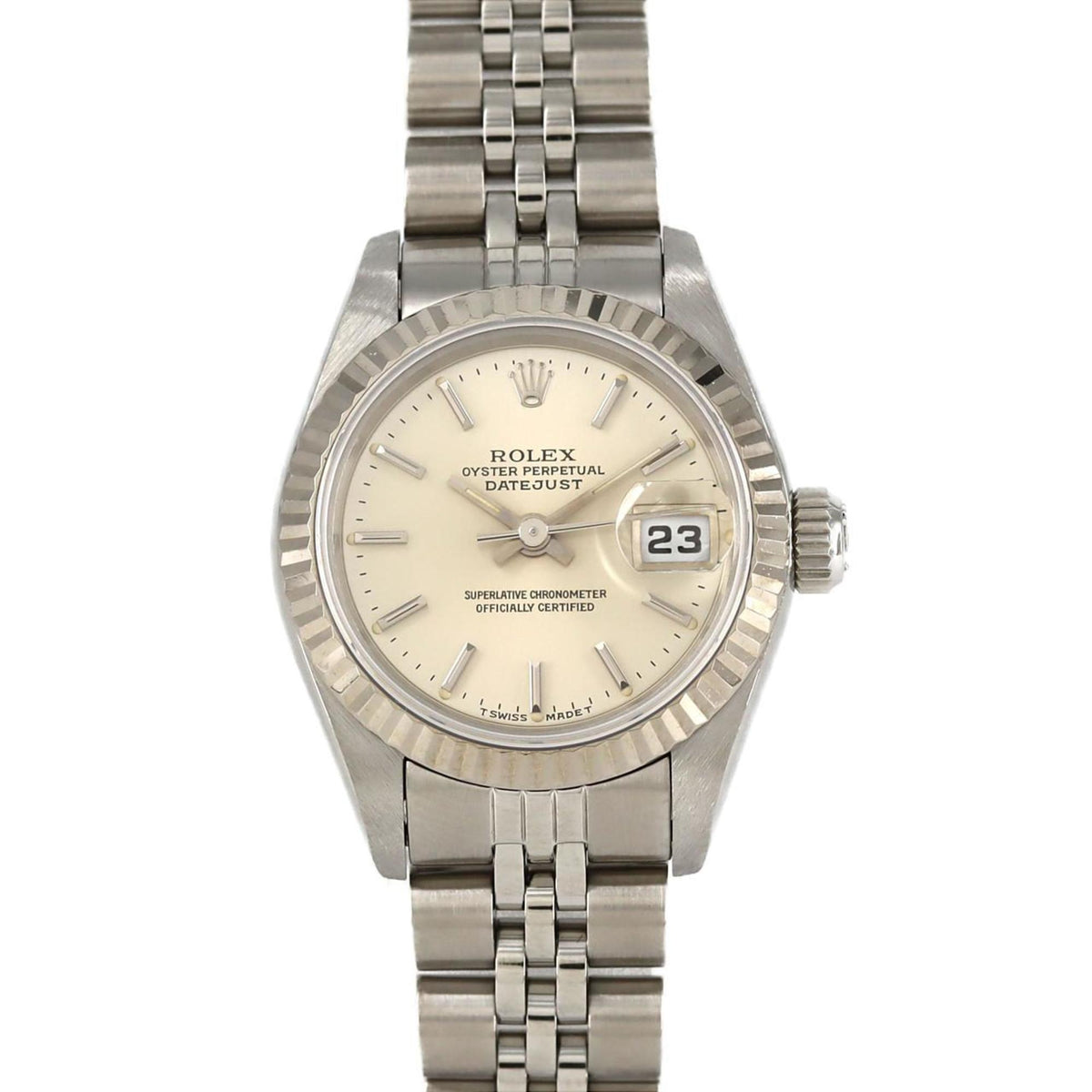 Pre-Owned Rolex Datejust 69174 SSxWG Automatic Watch W Serial