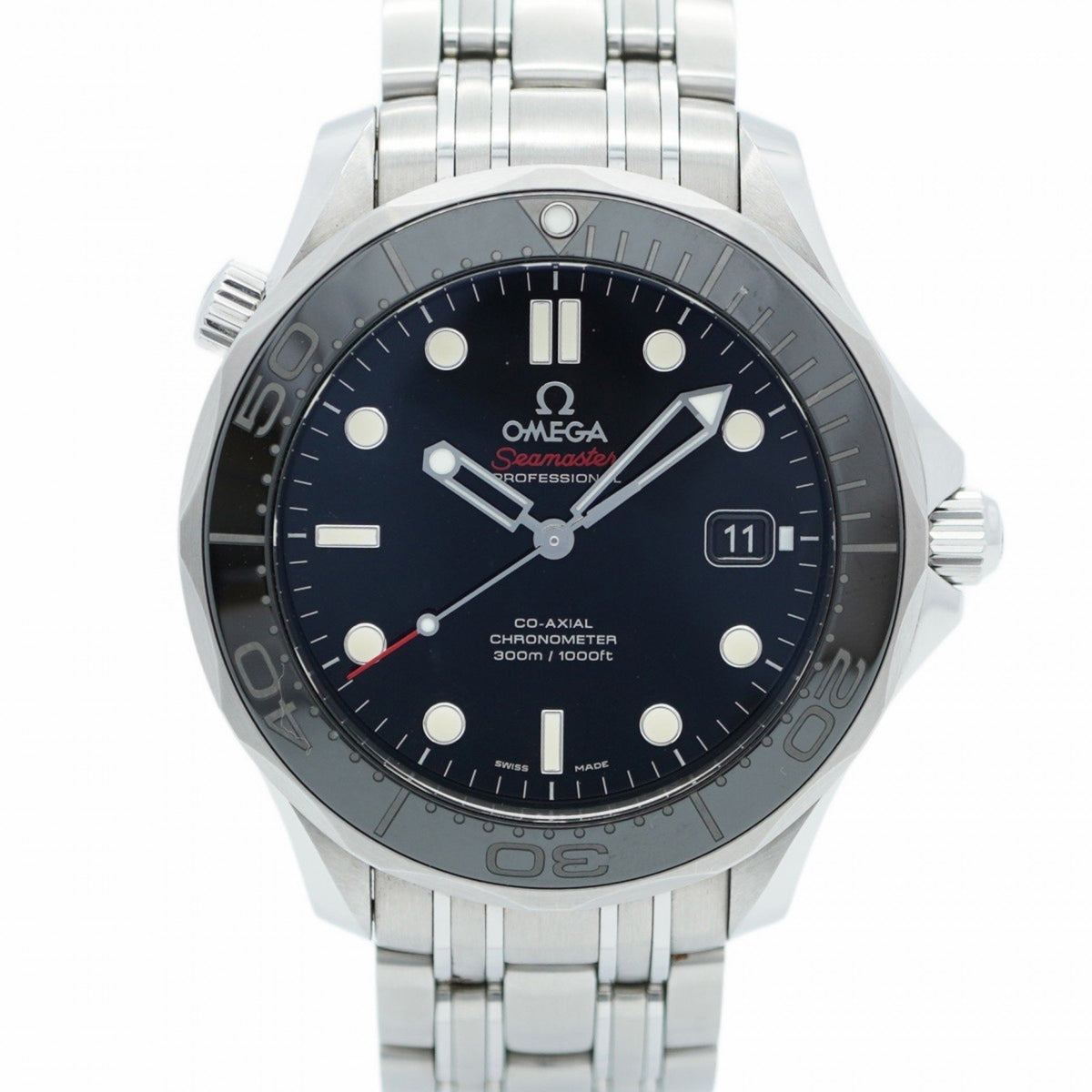 Pre-Owned Omega Seamaster 212.30.41.20.01.003 Black Dial Men's Watch