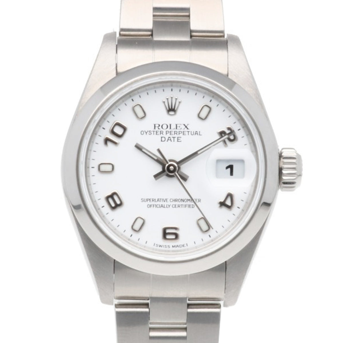Pre-Owned Rolex Date Oyster Perpetual Watch, Stainless Steel, 79160, Automatic Winding, Overhauled, Polished, A-serial Number, Ladies', ROLEX, Arabic Numerals
