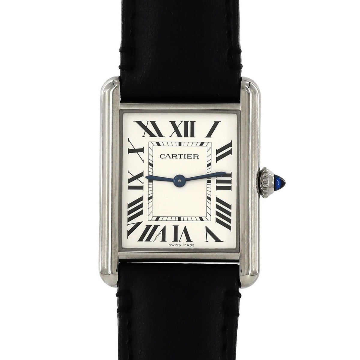 Gebrauchte Cartier Tank Must LM WSTA0059 SS Solaruhr Quarz 