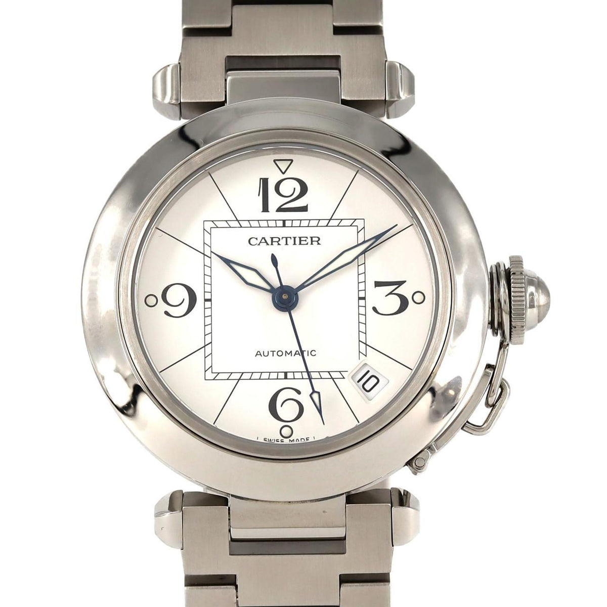 Pre-Owned Cartier Pasha C W31074M7 Stainless Steel Automatic Watch