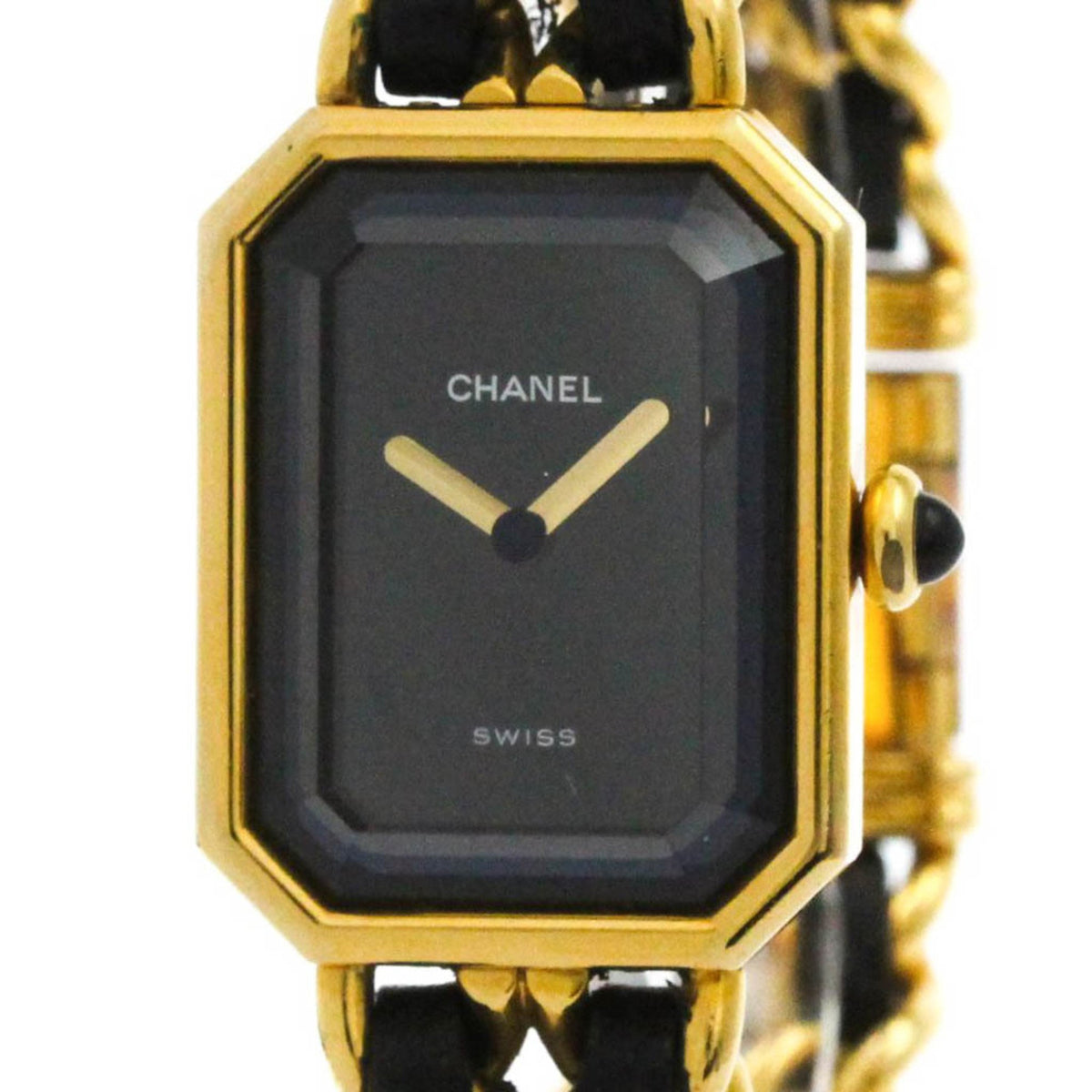 Pre-Owned CHANEL Premiere Size M Gold Plated Quartz Ladies Watch H0001