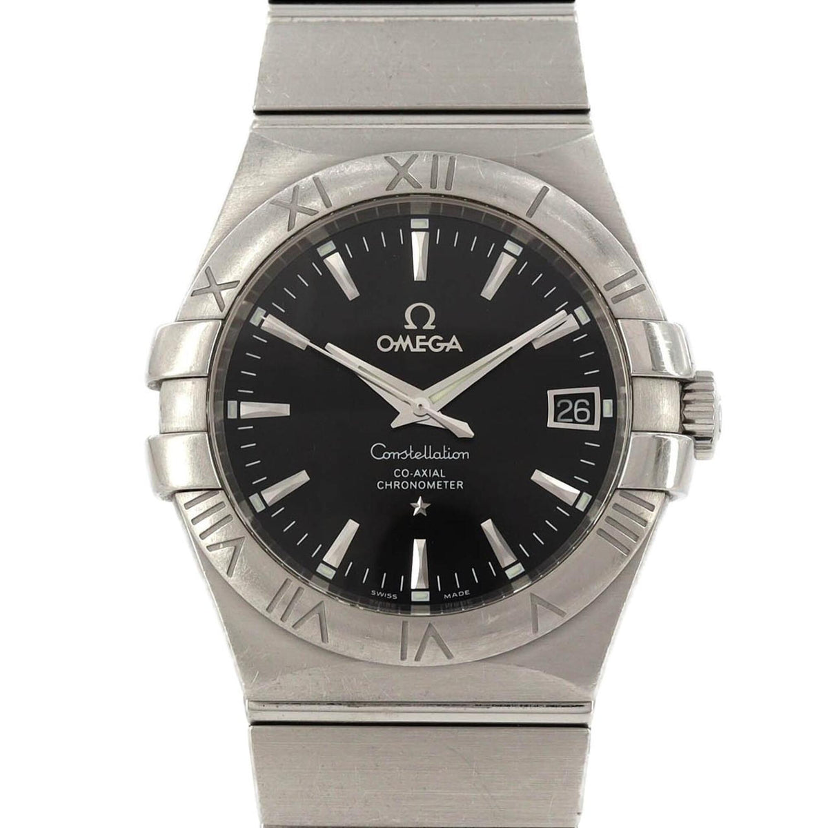 Pre-Owned Omega Constellation Brushed 123.10.35.20.01.001 Stainless Steel Automatic Watch